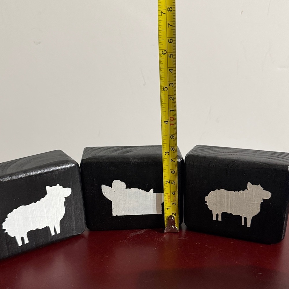 Wooden Block Silhouette Nativity Scene Decorations 13 pieces - Picture 12 of 13